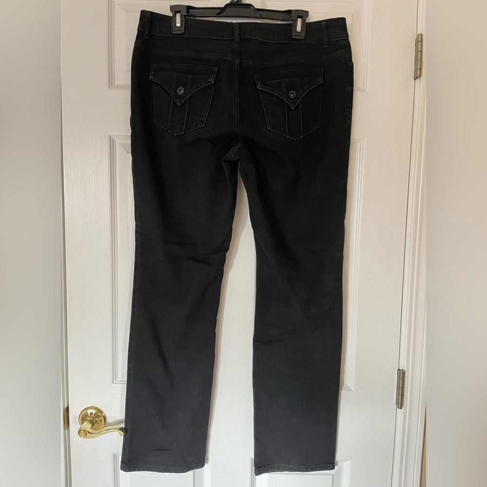 Simply Vera Vera Wang Black Denim Jeans – Slim Straight, Mid-Rise ✨ - Picture 2 of 3